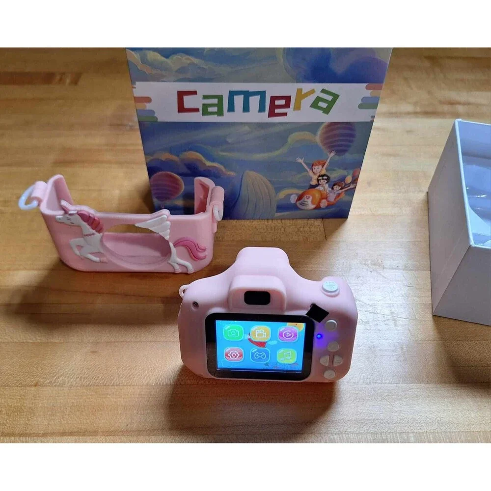 Goopow Kids Digital Camera, 32gb SD Card Included, Soft Silicone Cover, Age 3+